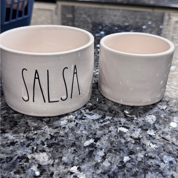 🌶️🥑 Fun Cool Rae Dunn White Ceramic Salsa and Guac Bowls 🌶️🥑 - Picture 6 of 14